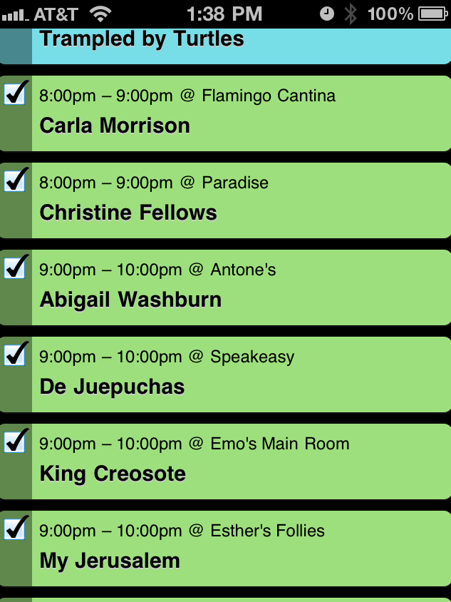 Sched.org calendar for Austin2011